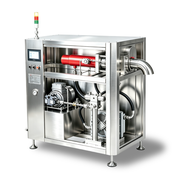 PM100 Pelletizer Internal Deployment of Parts PM100 Dry Ice Pelletizer