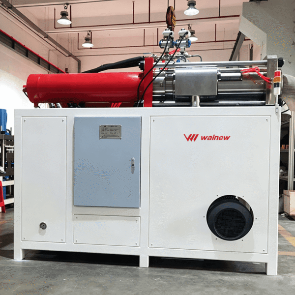 pm1000-2h-dry-ice-pelletizer-front-view-with-wainew-logo PM1000D Dry Ice Pelletizer Front View with Wainew Logo