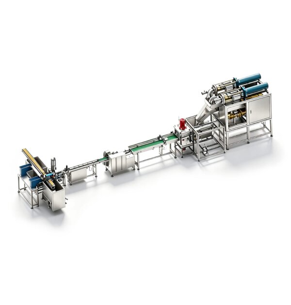 BMAS800 Dry Ice Block Auto Production Line Illustration Straight